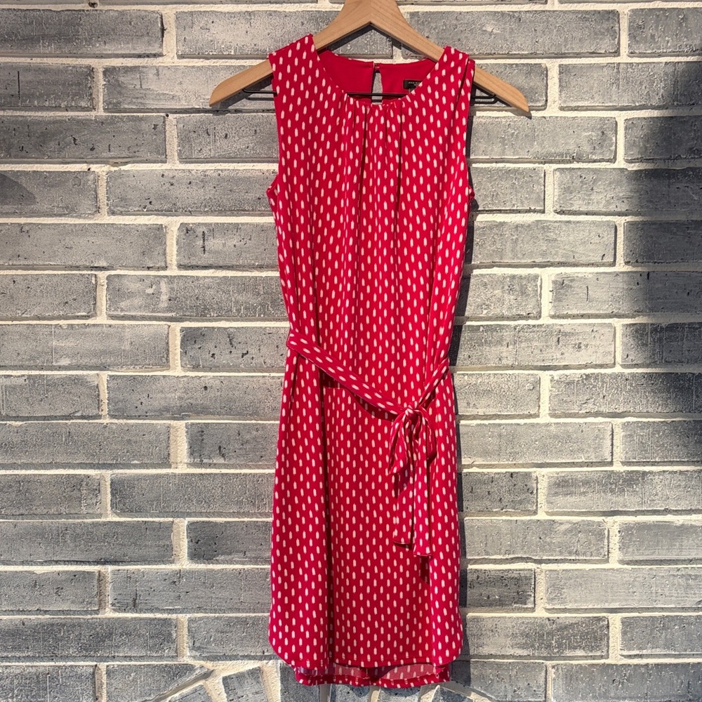 Ann Taylor Pink Patterned Dress Size Petite XXS